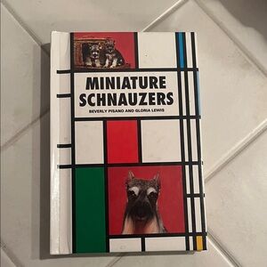 Miniature Schnauzers Book with Red and Green Cover